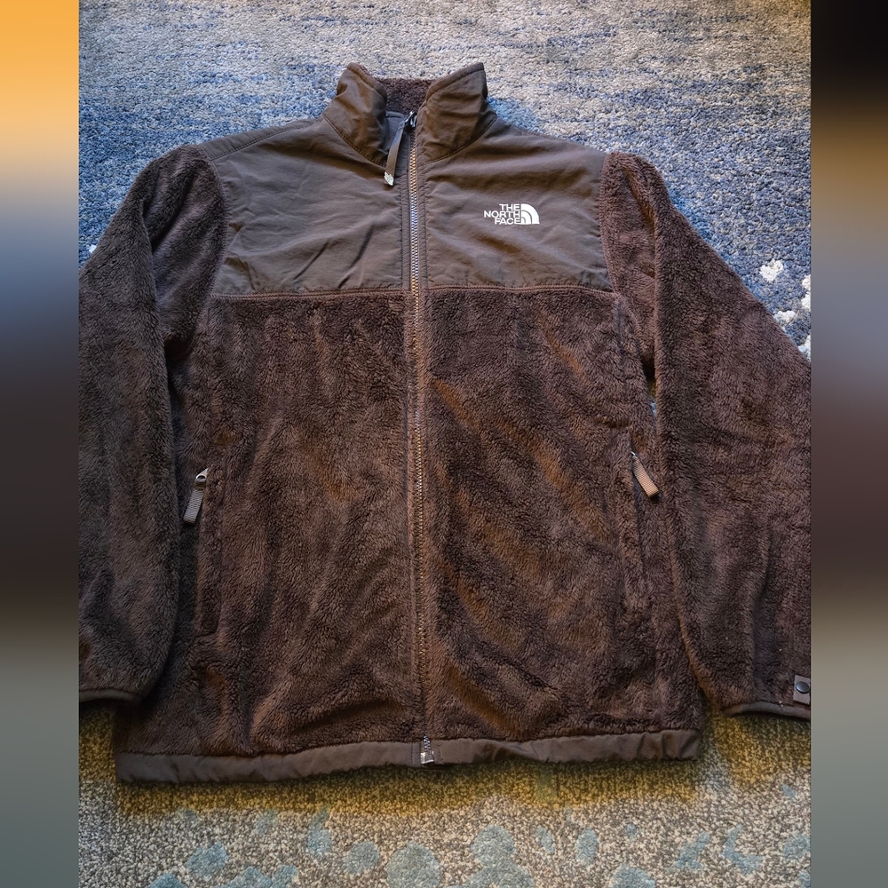 The North Face  Girls Brown Full-Zip Fleece Performance Jacket Size XL
